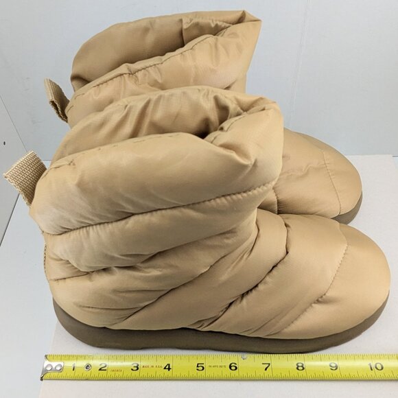 NWB Piumestudio Luna Camel Pillow Boot Womens 39/8 Evereve Ankle Bootie Vegan - Picture 7 of 7